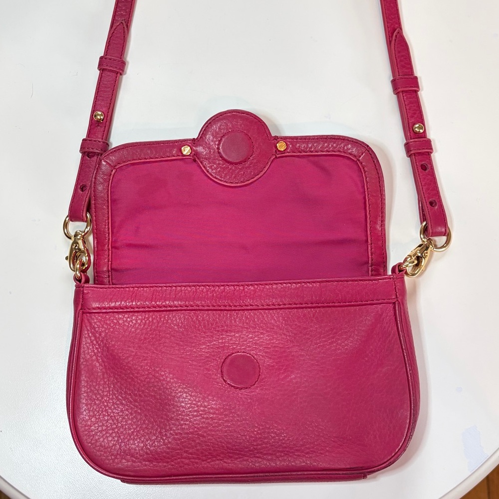 Tory Burch Magenta Pink Leather Amanda Crossbody Bag EUC - Picture 6 of 16